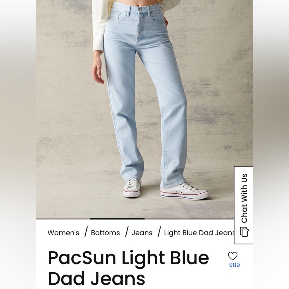 Pacsun Light Blue Dad Jeans Size 25